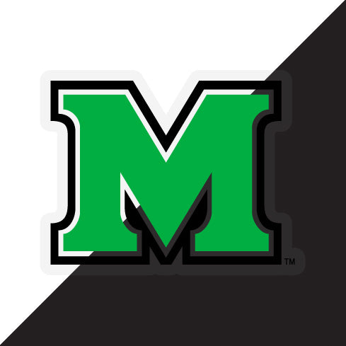 Marshall Thundering Herd Choose Style and Size NCAA Vinyl Decal Sticker for Fans, Students, and Alumni