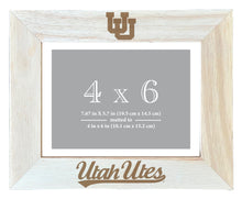 Load image into Gallery viewer, Utah Utes Wooden Photo Frame - Customizable 4 x 6 Inch - Elegant Matted Display for Memories
