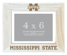 Load image into Gallery viewer, Mississippi State Bulldogs Wooden Photo Frame - Customizable 4 x 6 Inch - Elegant Matted Display for Memories
