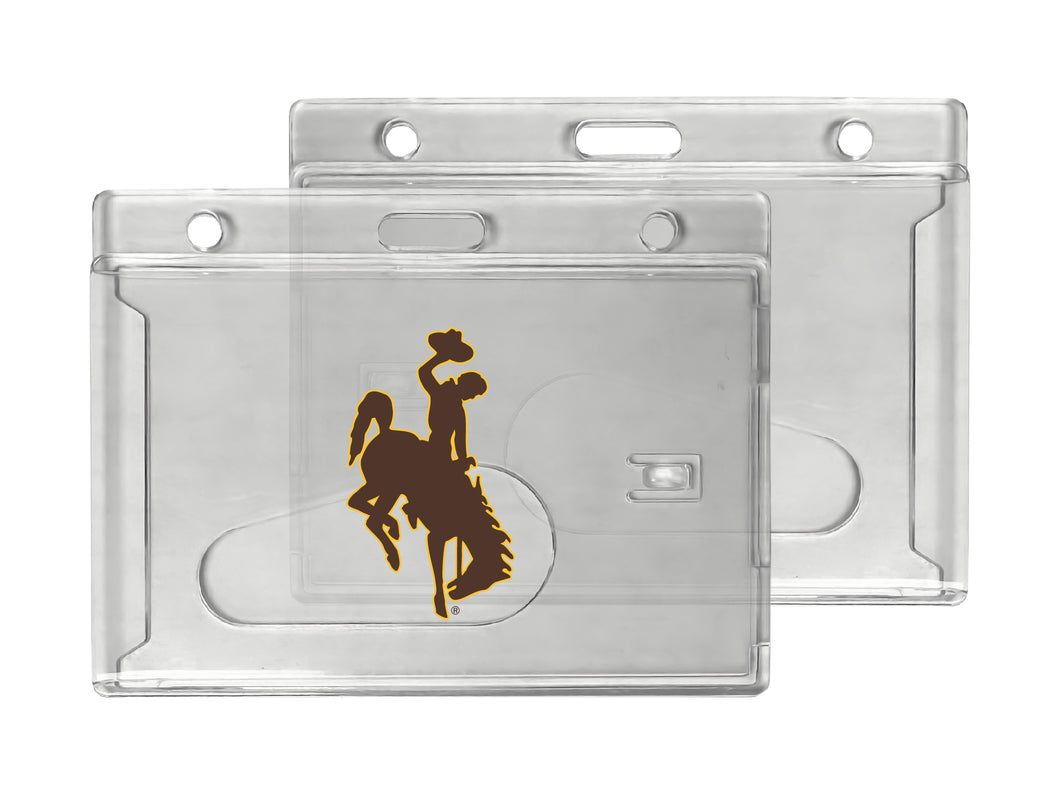 University of Wyoming Officially Licensed Clear View ID Holder - Collegiate Badge Protection