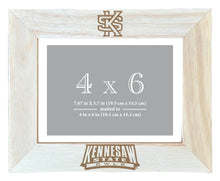 Load image into Gallery viewer, Kennesaw State University Wooden Photo Frame - Customizable 4 x 6 Inch - Elegant Matted Display for Memories
