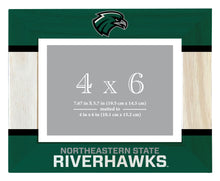 Load image into Gallery viewer, Northeastern State University Riverhawks Wooden Photo Frame - Customizable 4 x 6 Inch - Elegant Matted Display for Memories
