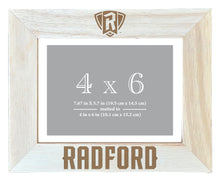 Load image into Gallery viewer, Radford University Highlanders Wooden Photo Frame - Customizable 4 x 6 Inch - Elegant Matted Display for Memories
