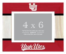 Load image into Gallery viewer, Utah Utes Wooden Photo Frame - Customizable 4 x 6 Inch - Elegant Matted Display for Memories
