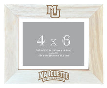 Load image into Gallery viewer, Marquette Golden Eagles Wooden Photo Frame - Customizable 4 x 6 Inch - Elegant Matted Display for Memories
