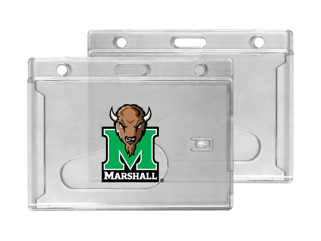 Marshall Thundering Herd Officially Licensed Clear View ID Holder - Collegiate Badge Protection