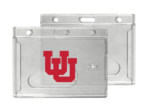 Utah Utes Officially Licensed Clear View ID Holder - Collegiate Badge Protection