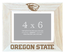 Load image into Gallery viewer, Oregon State Beavers Wooden Photo Frame - Customizable 4 x 6 Inch - Elegant Matted Display for Memories
