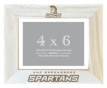 Load image into Gallery viewer, North Carolina Greensboro Spartans Wooden Photo Frame - Customizable 4 x 6 Inch - Elegant Matted Display for Memories
