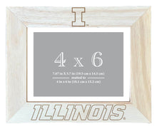 Load image into Gallery viewer, Illinois Fighting Illini Wooden Photo Frame - Customizable 4 x 6 Inch - Elegant Matted Display for Memories
