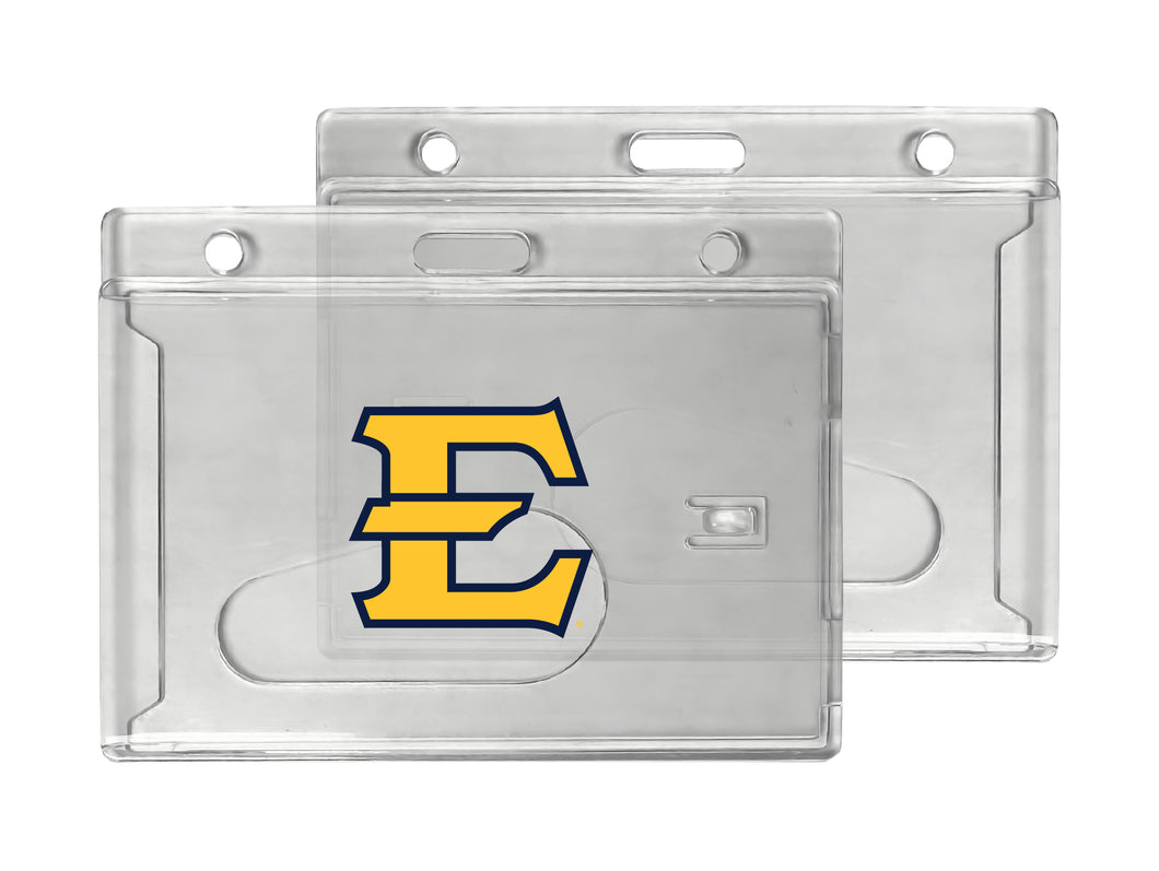 East Tennessee State University Officially Licensed Clear View ID Holder - Collegiate Badge Protection