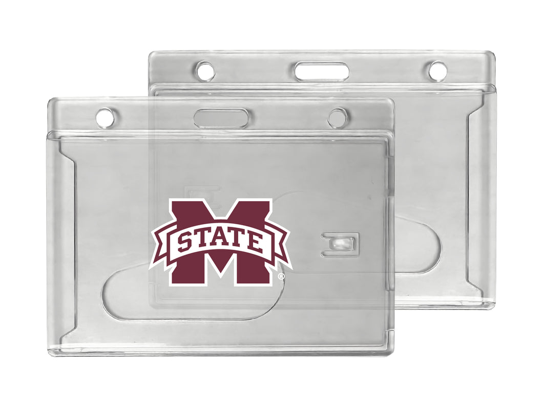 Mississippi State Bulldogs Officially Licensed Clear View ID Holder - Collegiate Badge Protection