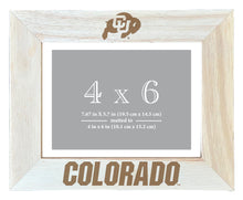 Load image into Gallery viewer, Colorado Buffaloes Wooden Photo Frame - Customizable 4 x 6 Inch - Elegant Matted Display for Memories
