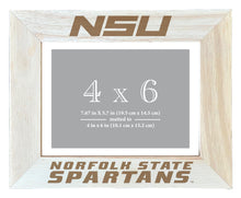 Load image into Gallery viewer, Norfolk State University Wooden Photo Frame - Customizable 4 x 6 Inch - Elegant Matted Display for Memories
