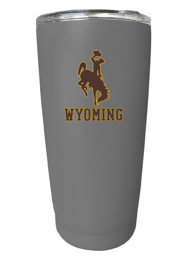 University of Wyoming NCAA Insulated Tumbler - 16oz Stainless Steel Travel Mug 