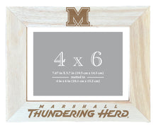 Load image into Gallery viewer, Marshall Thundering Herd Wooden Photo Frame - Customizable 4 x 6 Inch - Elegant Matted Display for Memories
