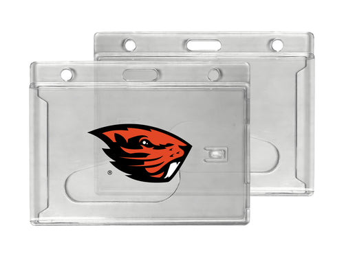 Oregon State Beavers Officially Licensed Clear View ID Holder - Collegiate Badge Protection