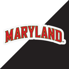 Load image into Gallery viewer, Maryland Terrapins Choose Style and Size NCAA Vinyl Decal Sticker for Fans, Students, and Alumni
