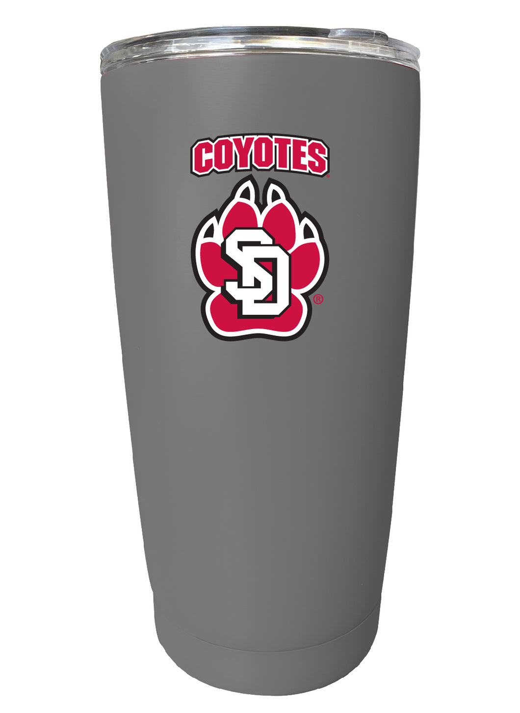 South Dakota Coyotes NCAA Insulated Tumbler - 16oz Stainless Steel Travel Mug 