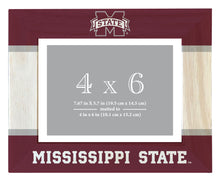 Load image into Gallery viewer, Mississippi State Bulldogs Wooden Photo Frame - Customizable 4 x 6 Inch - Elegant Matted Display for Memories
