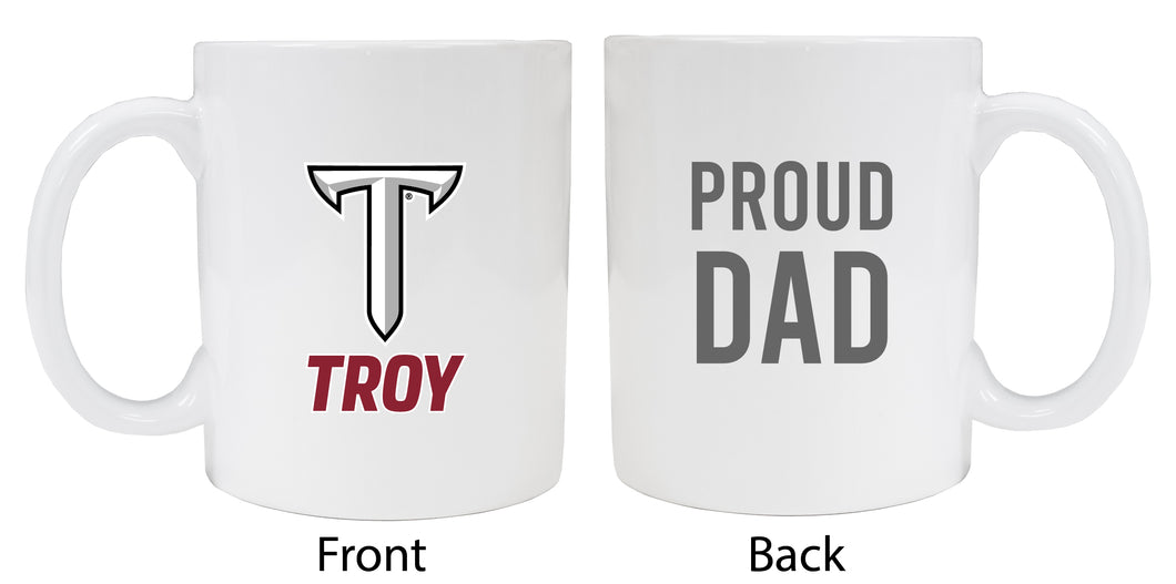 Troy University Proud Dad Ceramic Coffee Mug - White