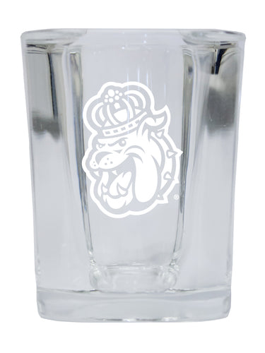 James Madison Dukes NCAA Collector's Edition 2oz Square Shot Glass - Laser Etched Logo 