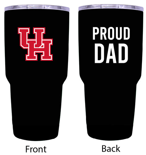 University of Houston Proud Dad 24 oz Insulated Stainless Steel Tumbler Black