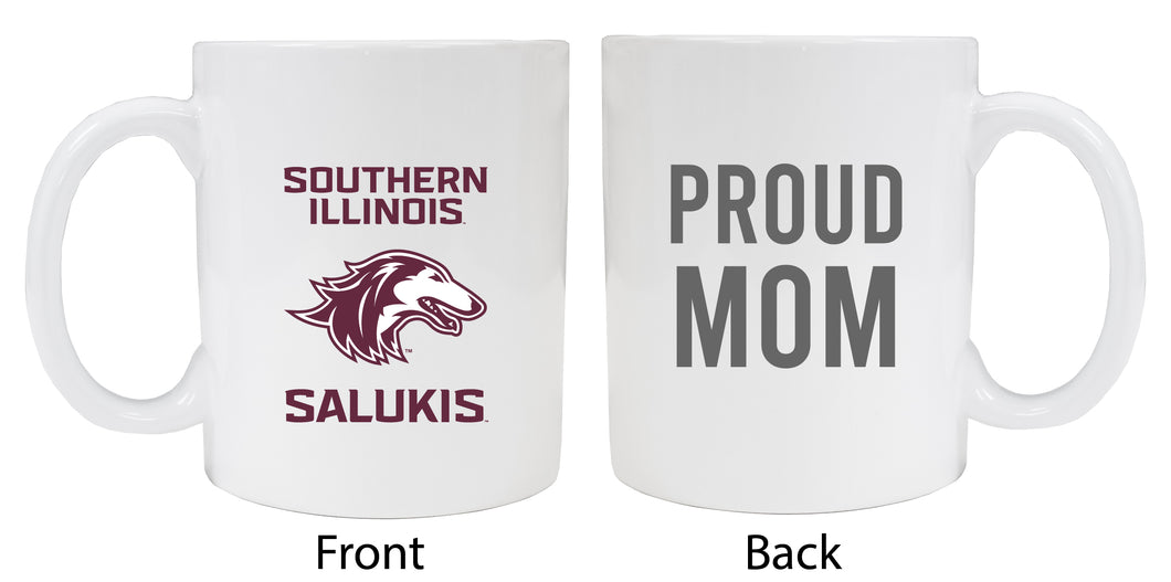 Southern Illinois Salukis Proud Mom Ceramic Coffee Mug - White (2 Pack)