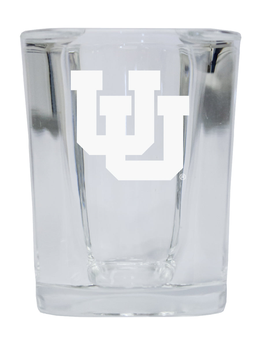 Utah Utes NCAA Collector's Edition 2oz Square Shot Glass - Laser Etched Logo 