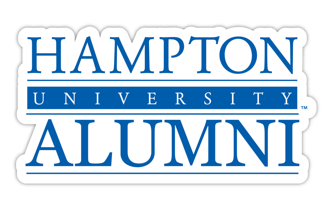 Hampton University 4-Inch Alumni NCAA Vinyl Sticker - Durable School Spirit Decal