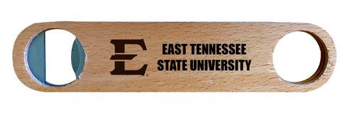 East Tennessee State University NCAA Elegant Laser-Etched Wooden Bottle Opener - Collegiate Bar Accessory