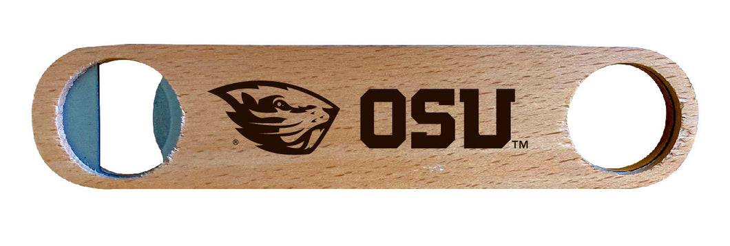 Oregon State Beavers NCAA Elegant Laser-Etched Wooden Bottle Opener - Collegiate Bar Accessory