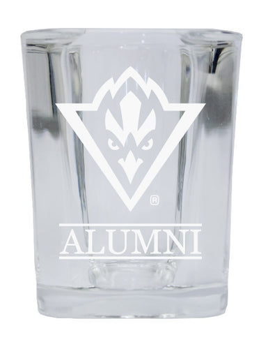 NCAA North Carolina Wilmington Seahawks Alumni 2oz Laser Etched Square Shot Glass 