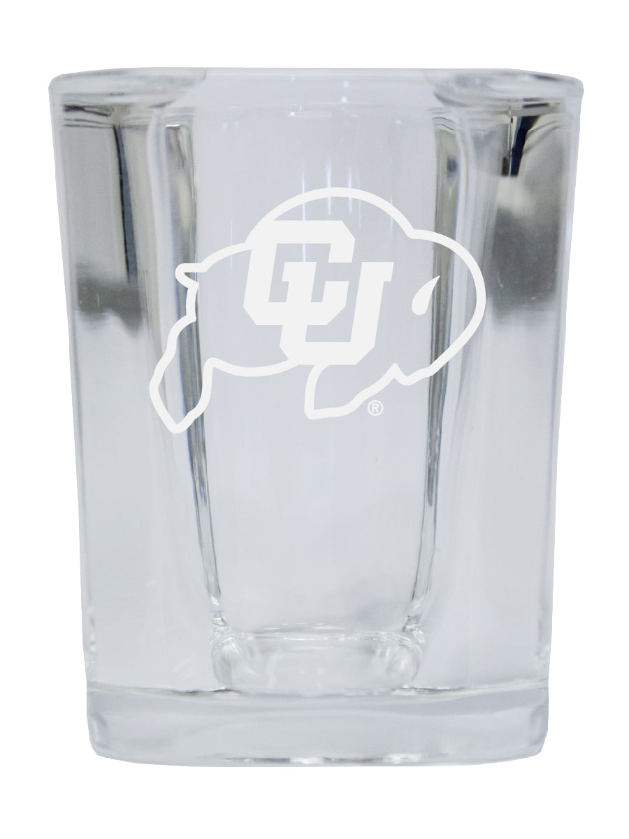 Colorado Buffaloes NCAA Collector's Edition 2oz Square Shot Glass - Laser Etched Logo 