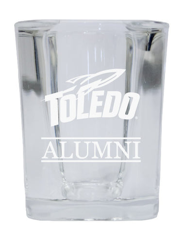 NCAA Toledo Rockets Alumni 2oz Laser Etched Square Shot Glass 