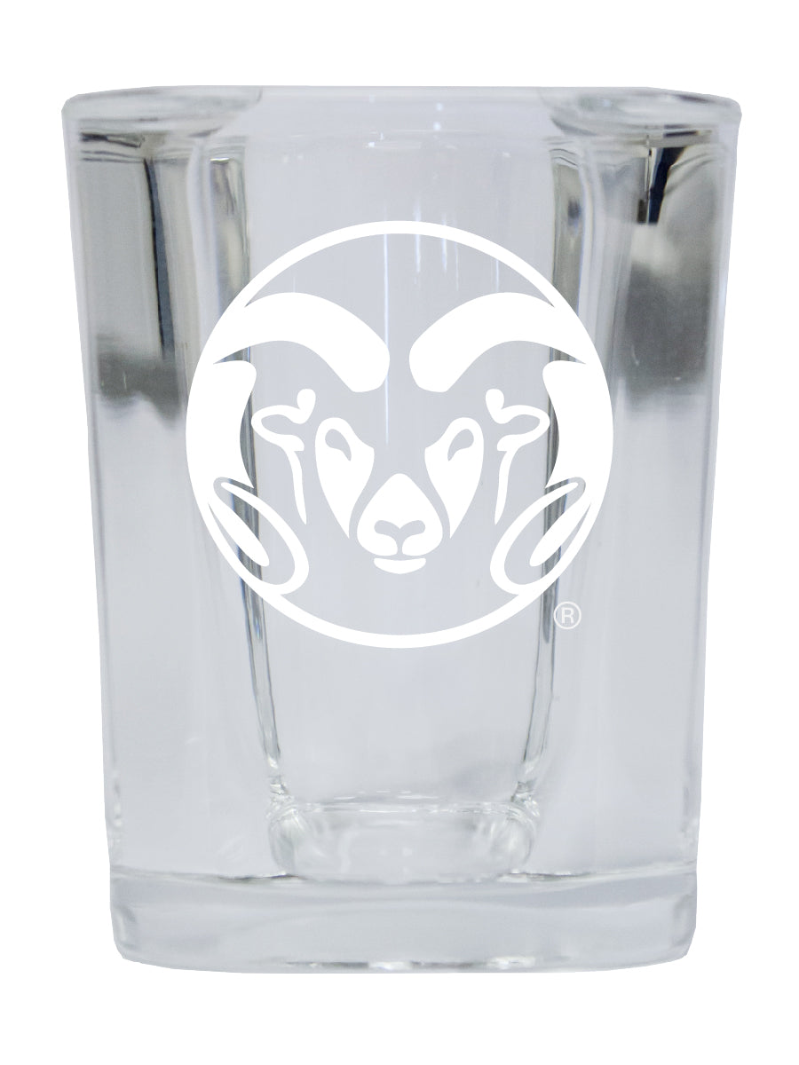 Colorado State Rams NCAA Collector's Edition 2oz Square Shot Glass - Laser Etched Logo 