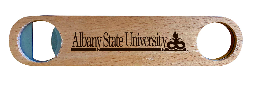 Albany State University NCAA Elegant Laser-Etched Wooden Bottle Opener - Collegiate Bar Accessory