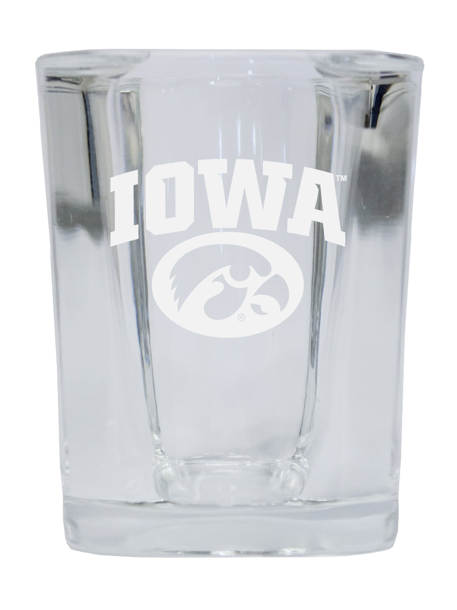 Iowa Hawkeyes NCAA Collector's Edition 2oz Square Shot Glass - Laser Etched Logo 