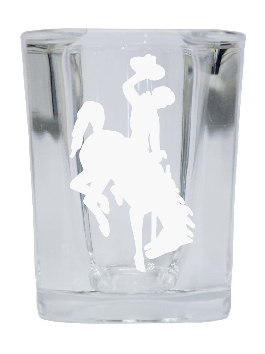 University of Wyoming NCAA Collector's Edition 2oz Square Shot Glass - Laser Etched Logo 