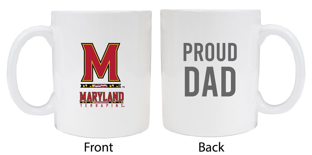 Maryland Terrapins Proud Dad Ceramic Coffee Mug - White