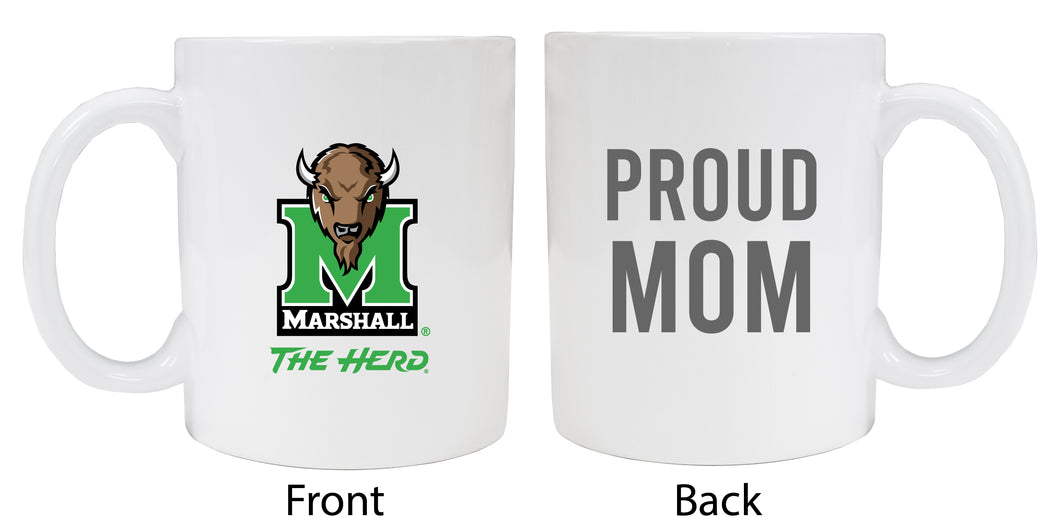 Marshall Thundering Herd Proud Mom Ceramic Coffee Mug - White (2 Pack)