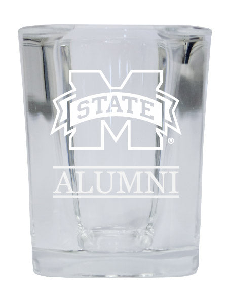 NCAA Mississippi State Bulldogs Alumni 2oz Laser Etched Square Shot Glass 