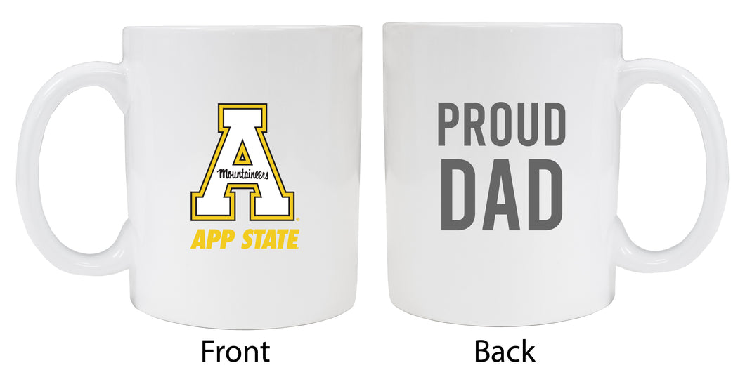 Appalachian State Proud Dad Ceramic Coffee Mug - White