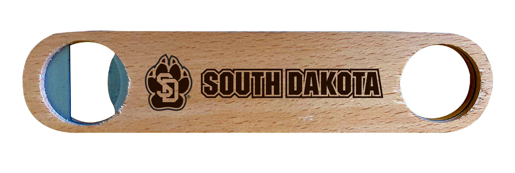 South Dakota Coyotes NCAA Elegant Laser-Etched Wooden Bottle Opener - Collegiate Bar Accessory